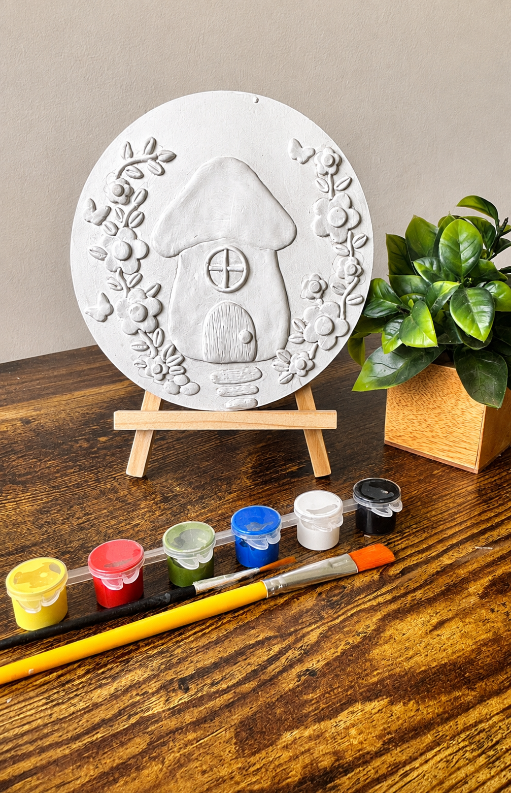 Mushroom cottage - DIY painting kit