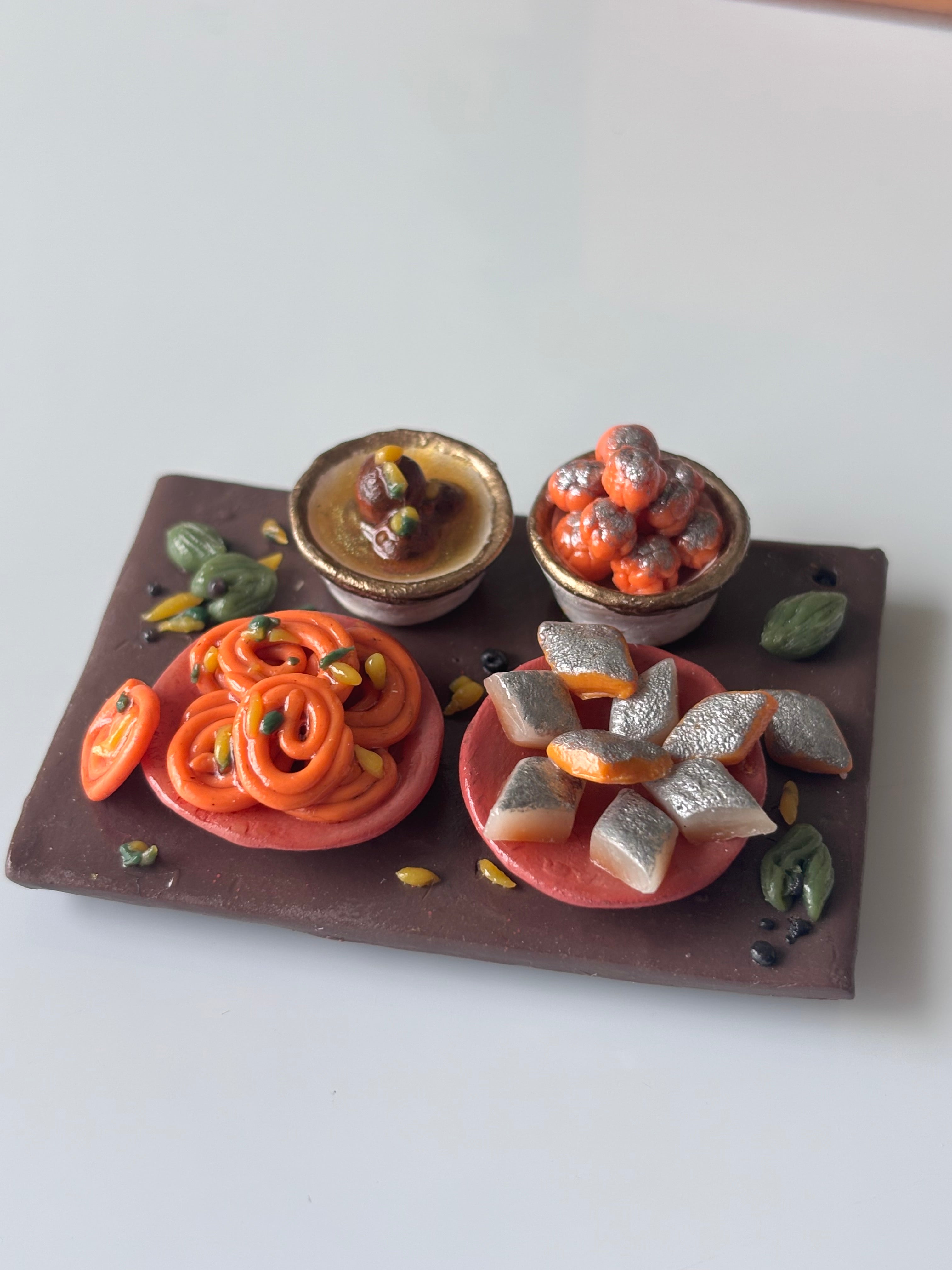 Mini Indian Desserts Platter Fridge Magnet