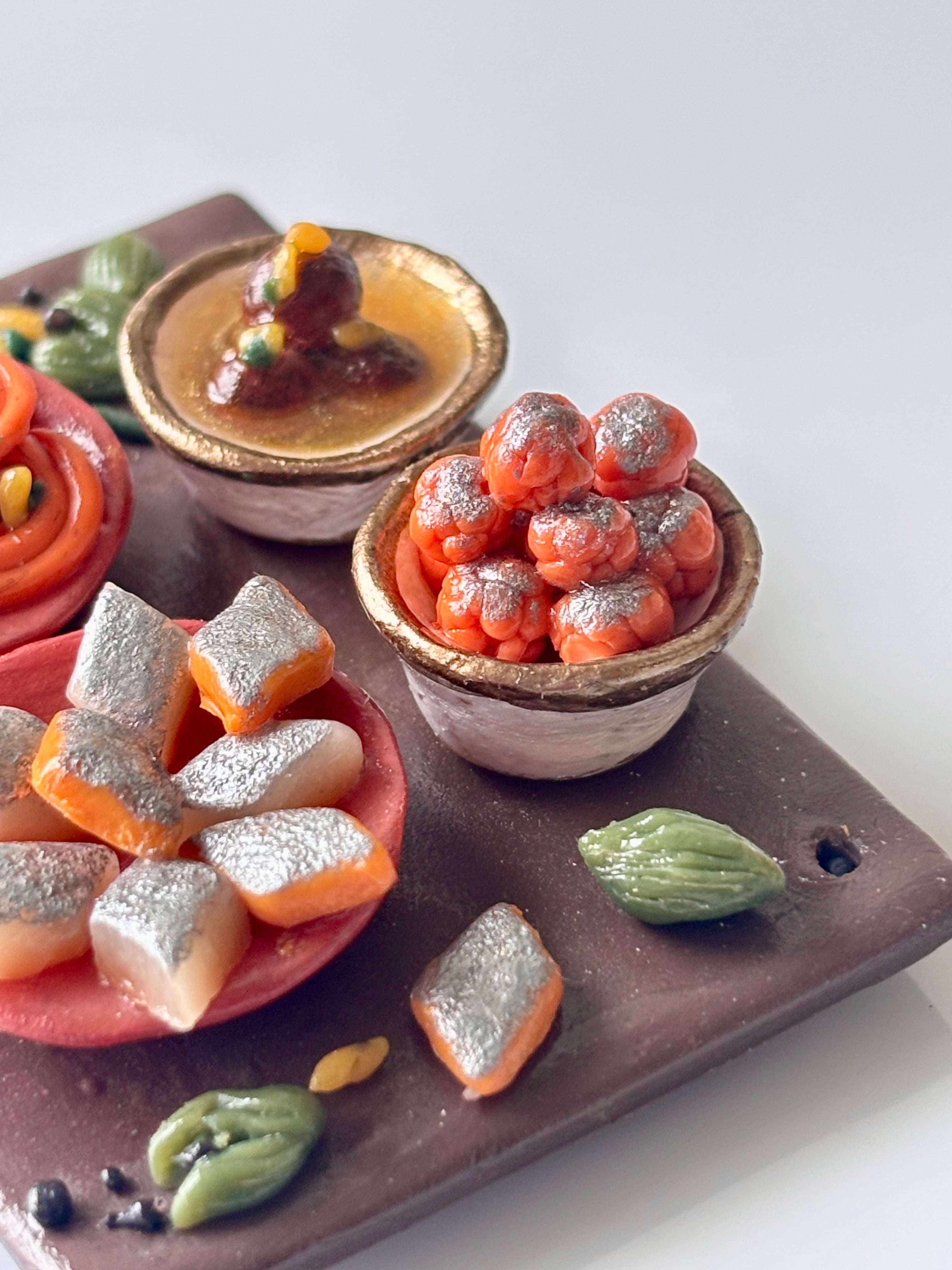 Mini Indian Desserts Platter Fridge Magnet