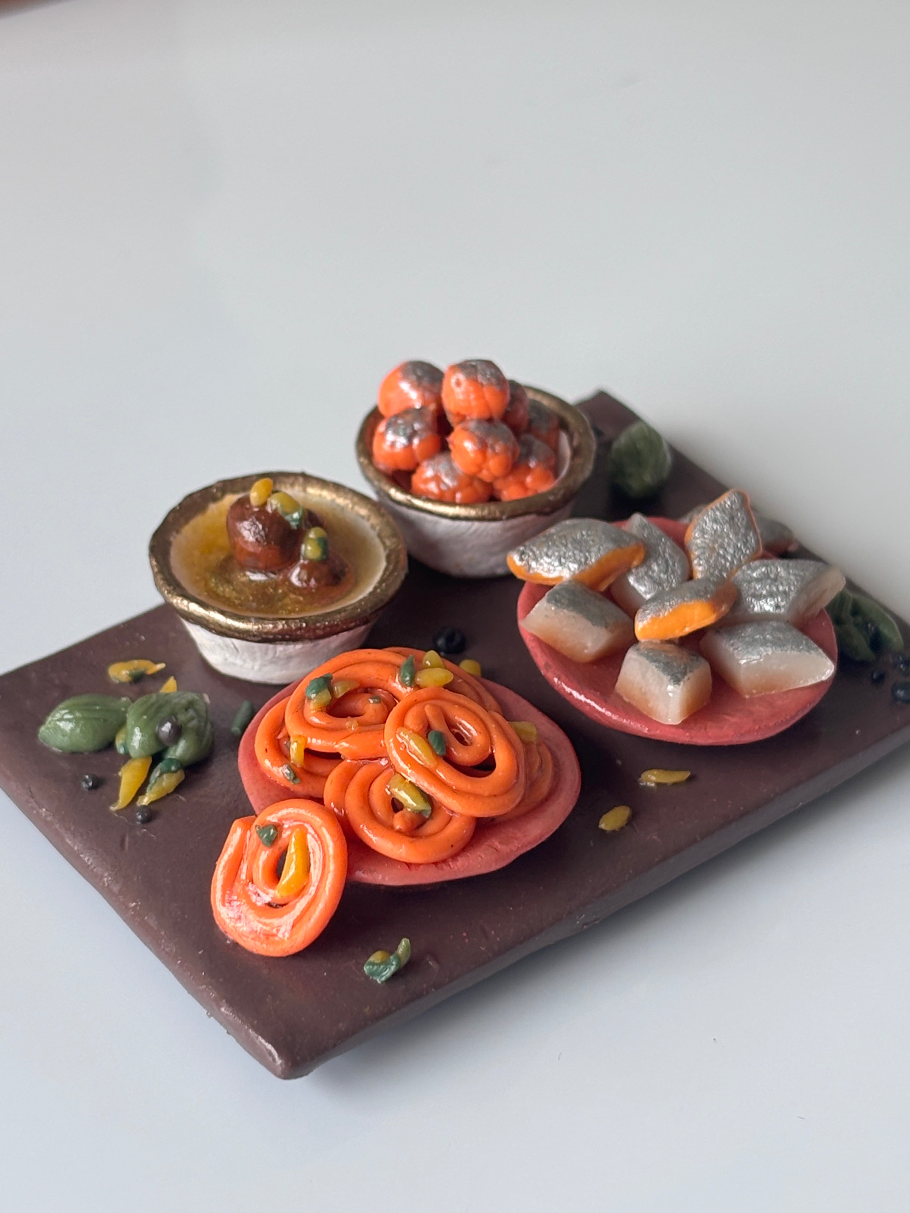 Mini Indian Desserts Platter Fridge Magnet