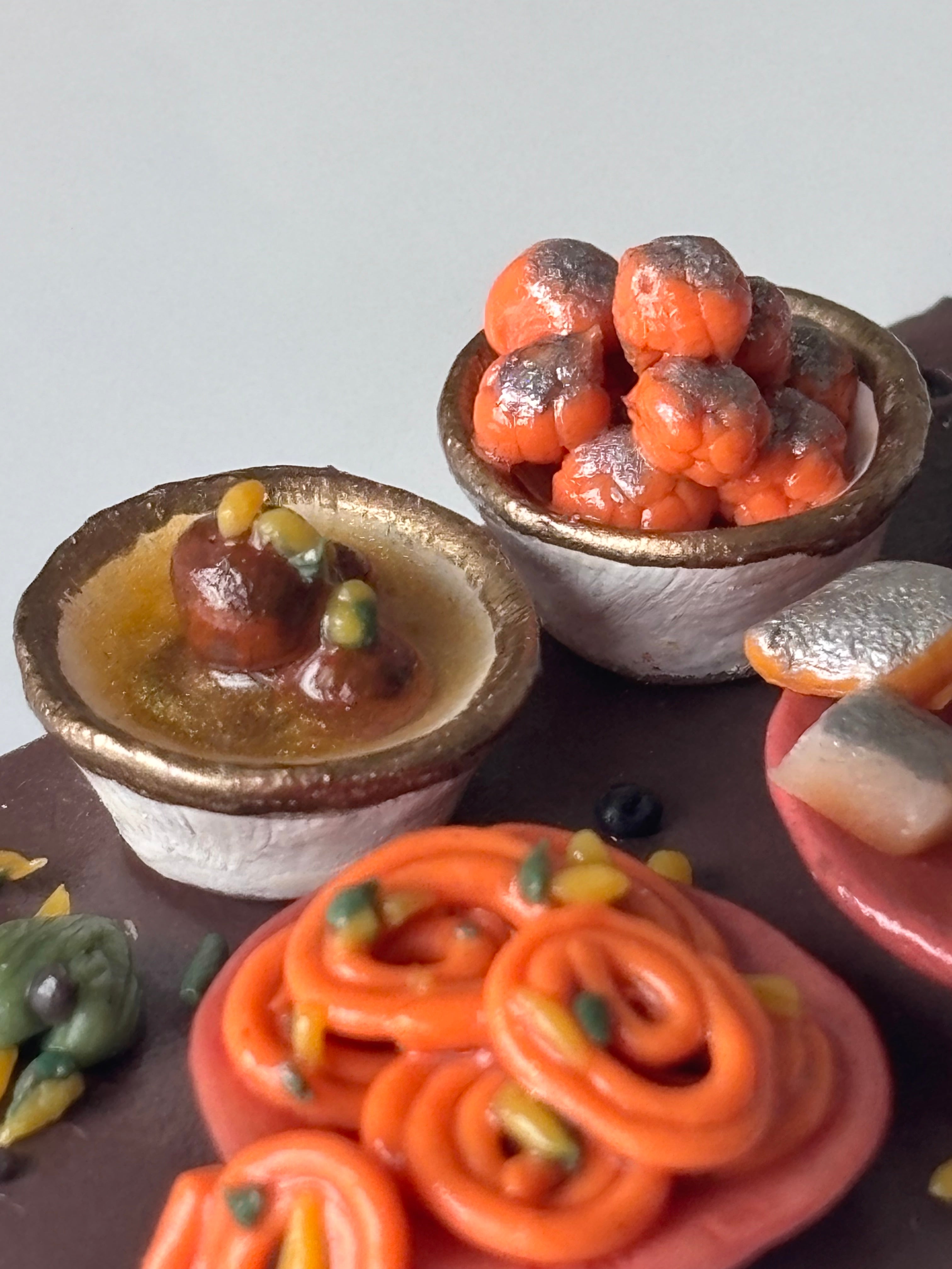 Mini Indian Desserts Platter Fridge Magnet