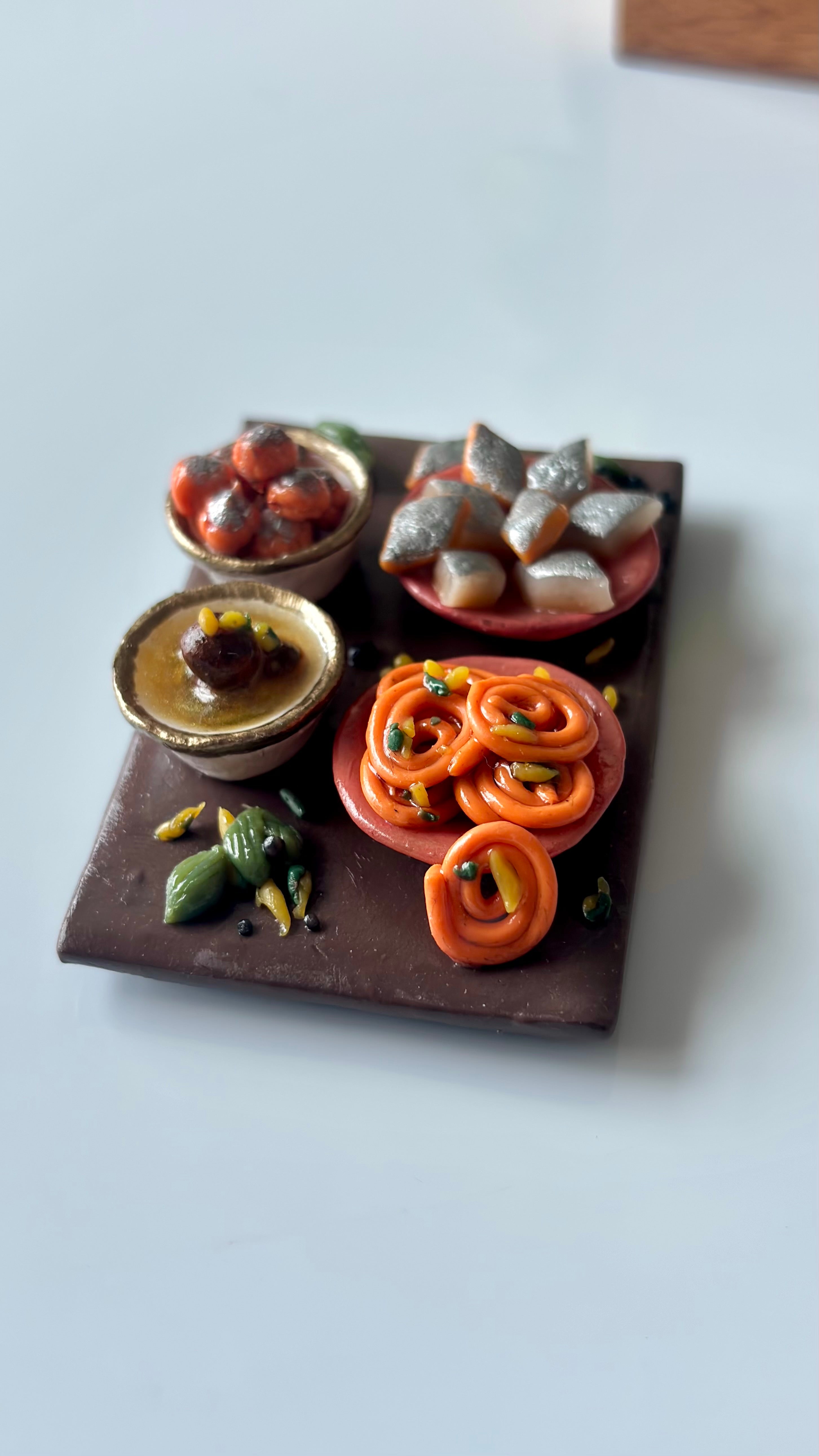 Mini Indian Desserts Platter Fridge Magnet