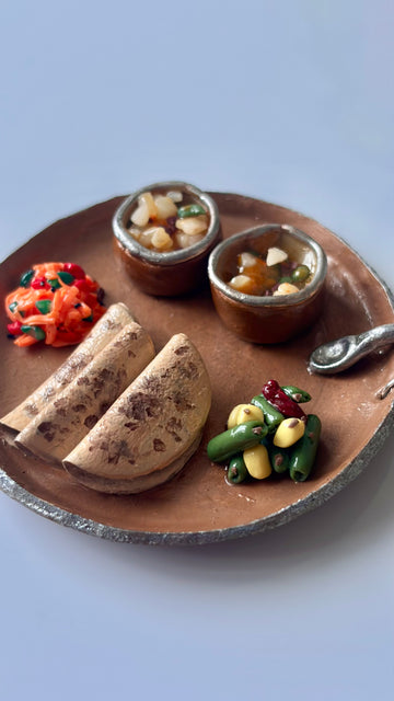 Mini Indian Thali Fridge Magnet