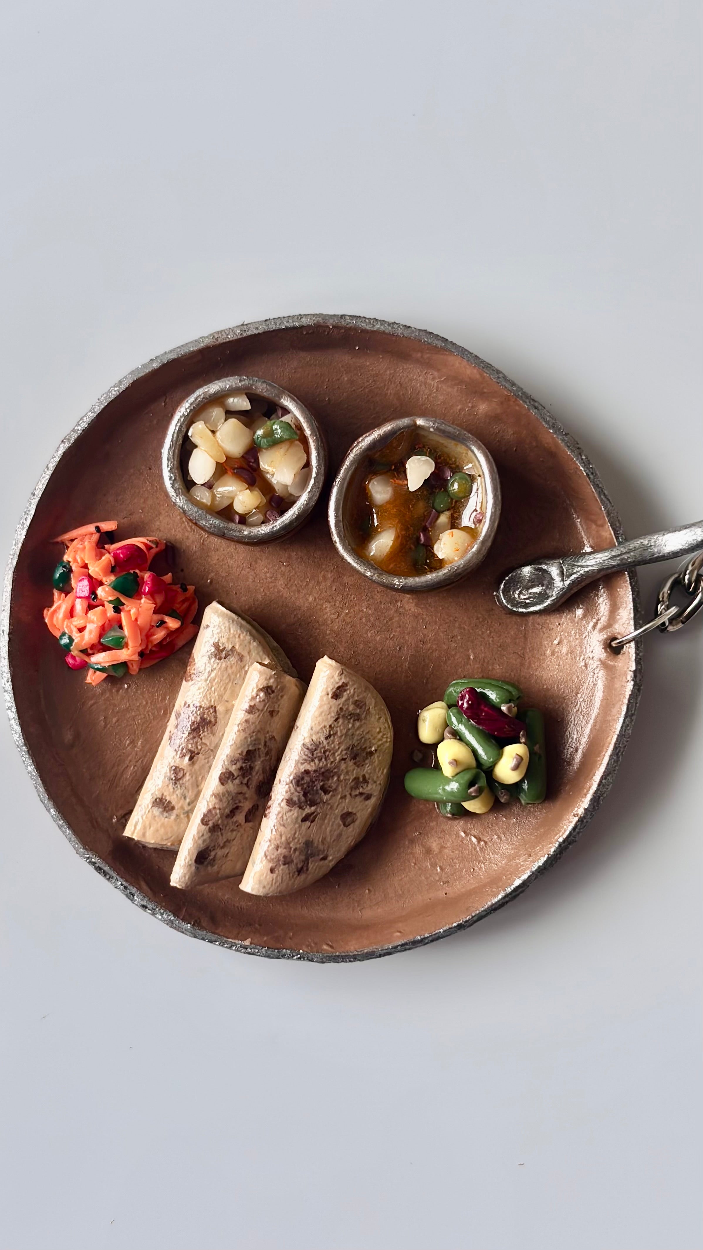 Mini Indian Thali Fridge Magnet