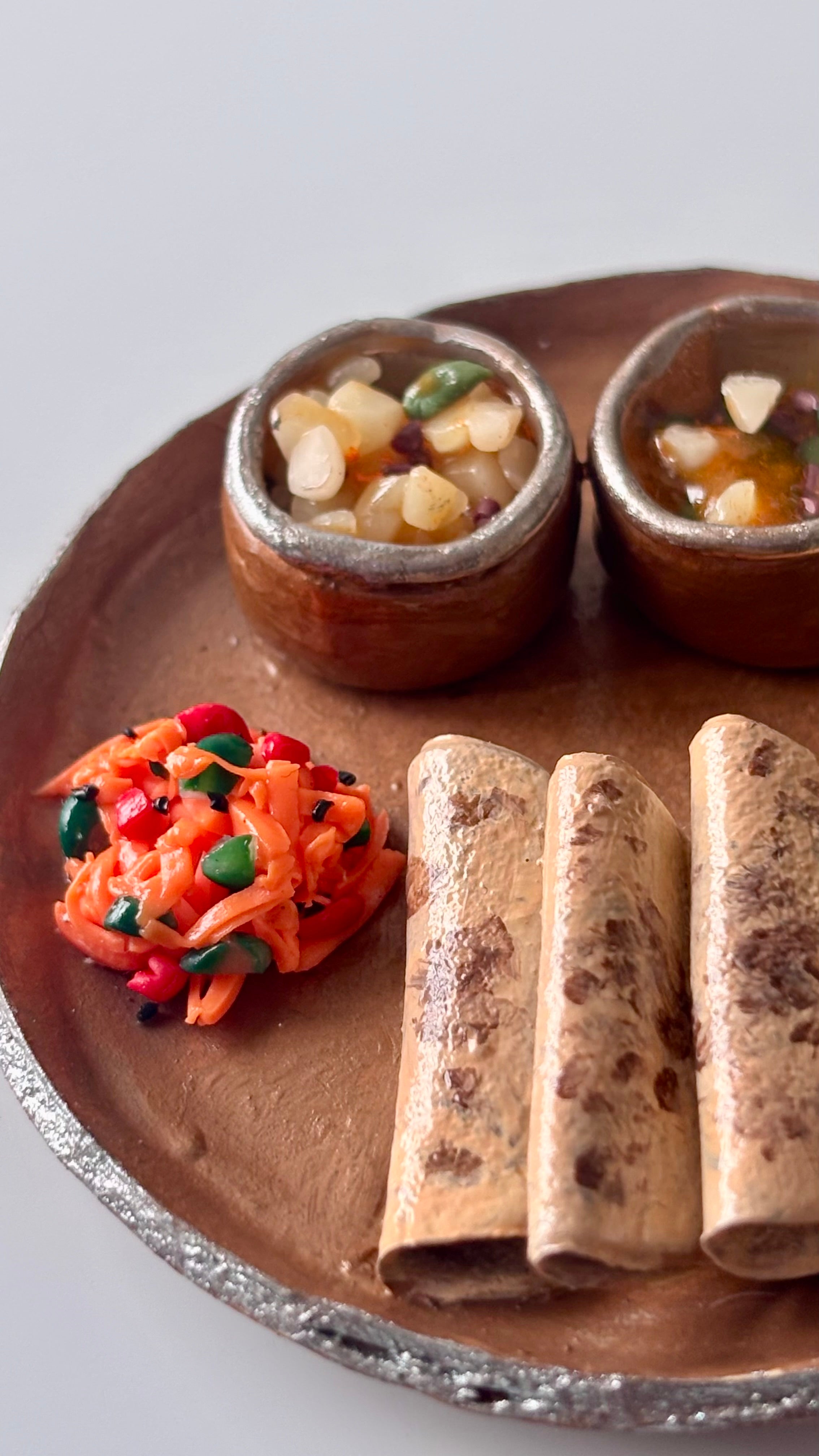 Mini Indian Thali Fridge Magnet
