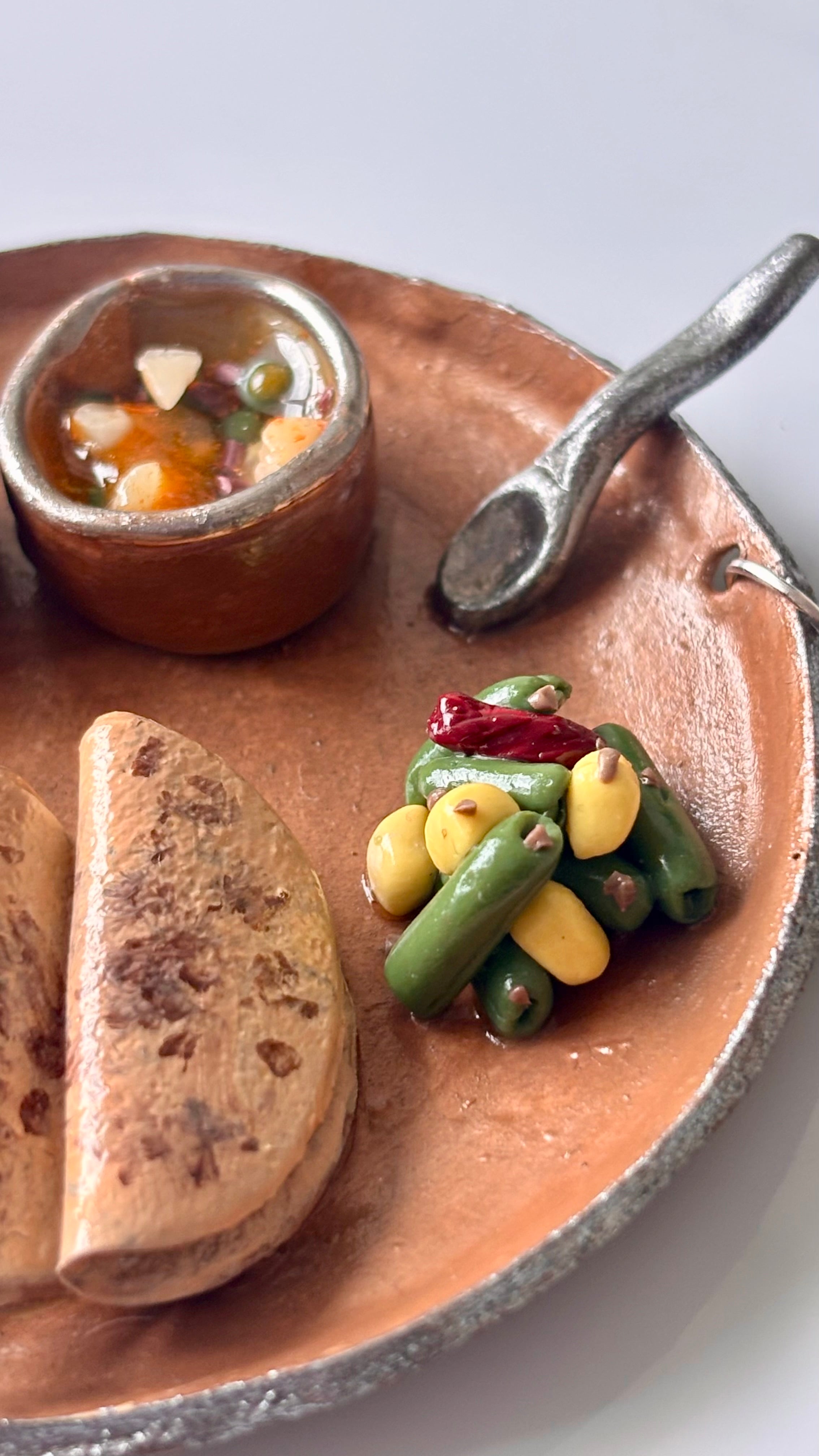 Mini Indian Thali Fridge Magnet