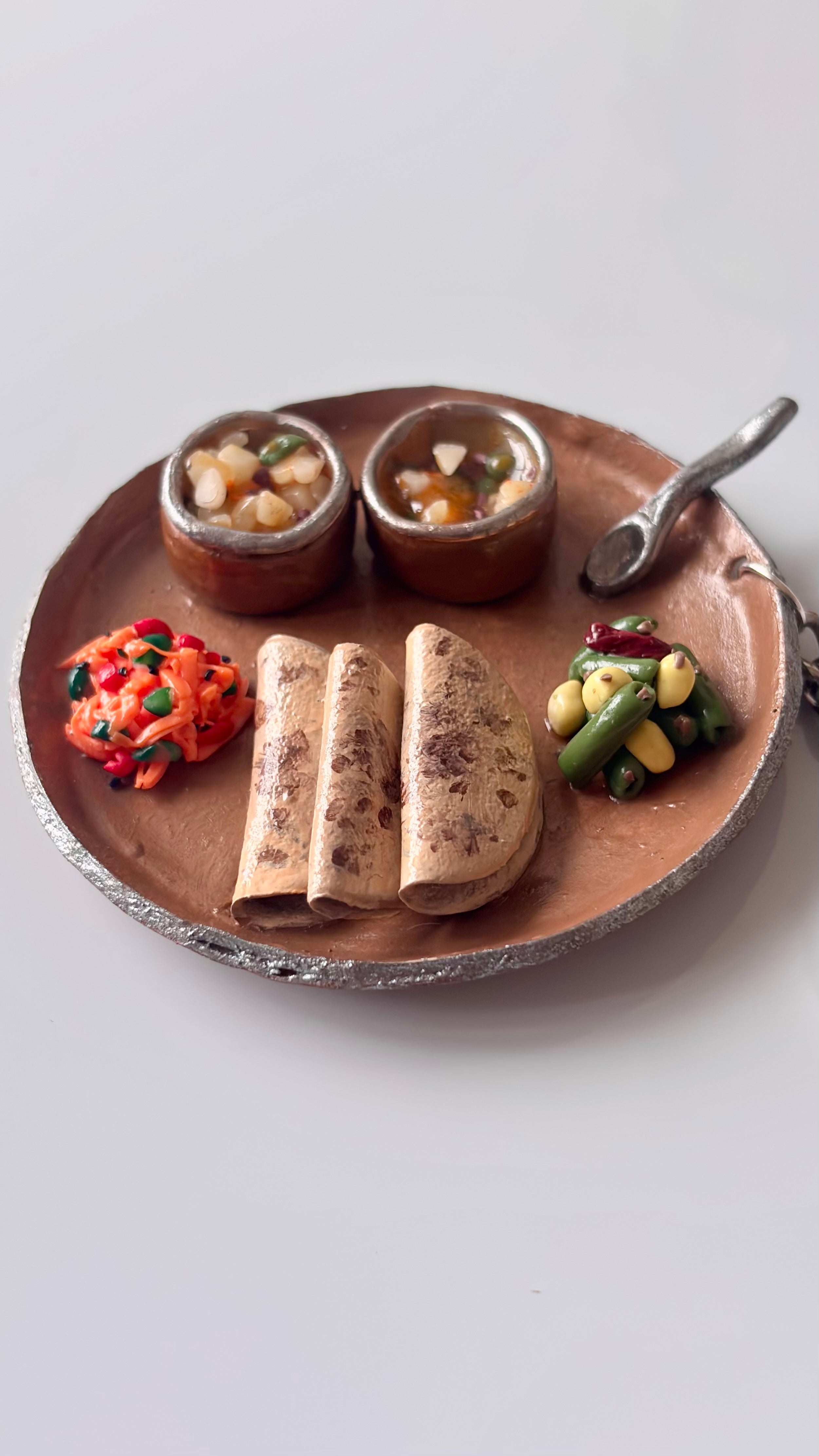 Mini Indian Thali Fridge Magnet