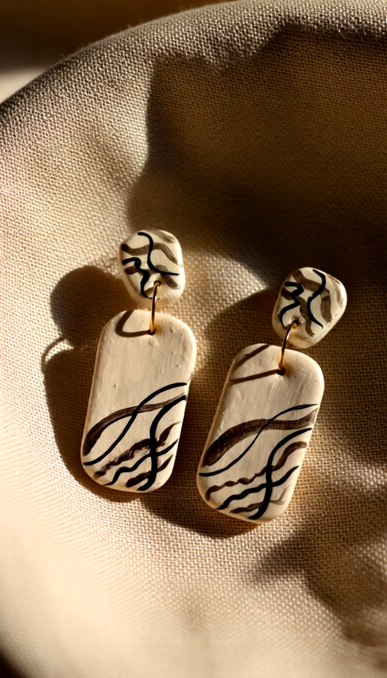 Sandstone – Handmade Clay Earrings