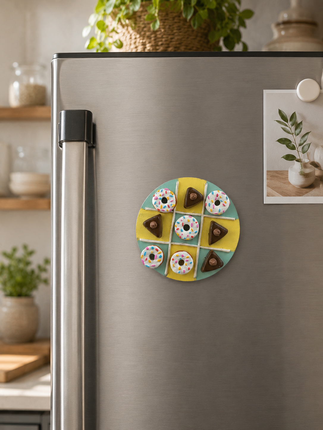 Donuts & pastries – tic-tac-toe fridge magnet