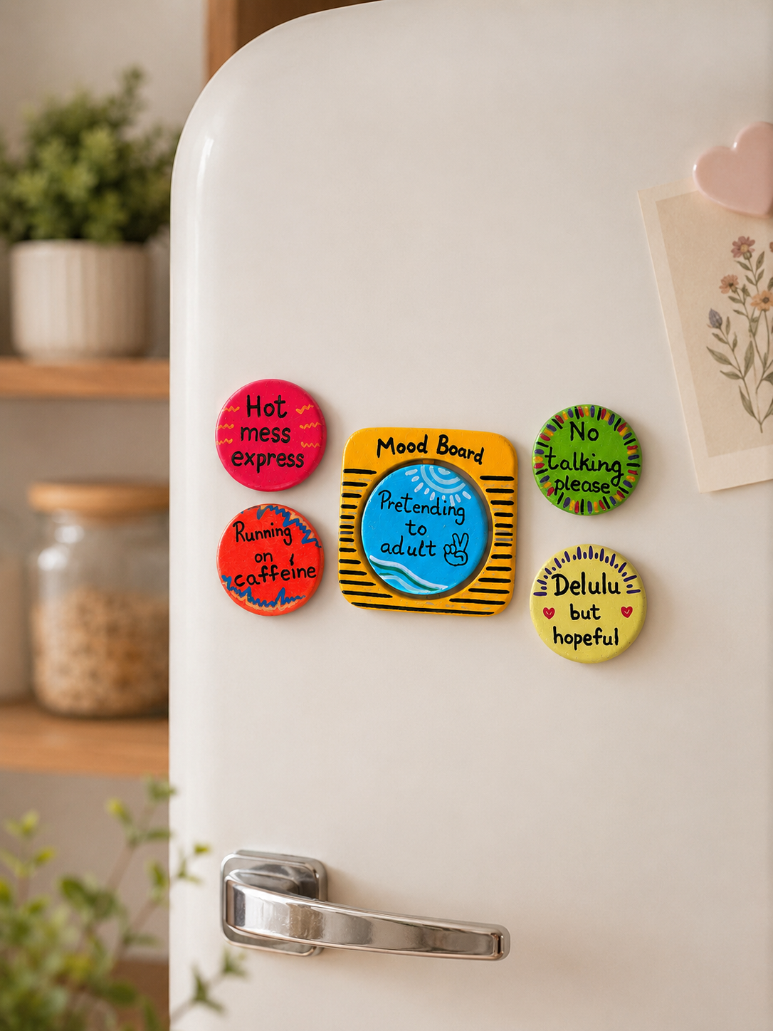 Tiny Mood Board – Handmade Fridge Magnet Set
